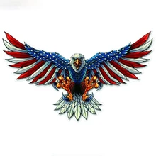 Aliexpress - Lifelike Cartoon American Flag Bald Eagle Car Sticker PVC  Coloful Decals Motorcycle Accessories Sticker Waterproof Decal