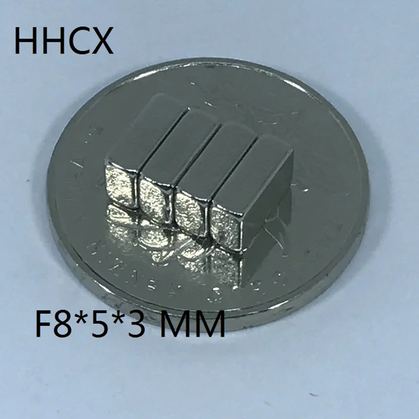 Магнит из редкоземельных элементов NdFeB 8x5x3 10 шт./лот сильный мм квадратный магнит