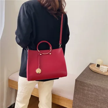 

New Simple Women's Bag In Winter Small Square Bag Fashion Large Capacity Hand-held Single Shoulder Bag Ocean Air Messenger Bag