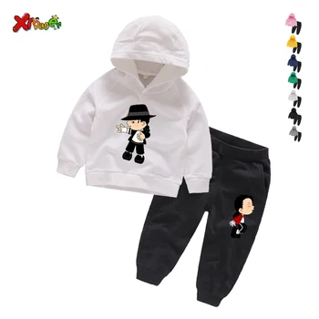 

Childre Sets Cotton Kids Hoodies Boy Sports Suit 2-9T Boys Girls Suits Cotton birthday present Child Clothes