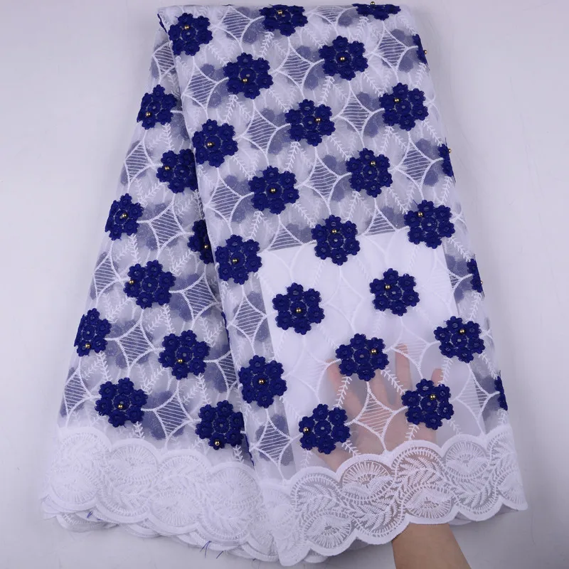 

Milk Silk African Laces Fabric Embroidered Nigerian French Lace Fabric High Quality latest Swiss Net Lace Fabric for wedding