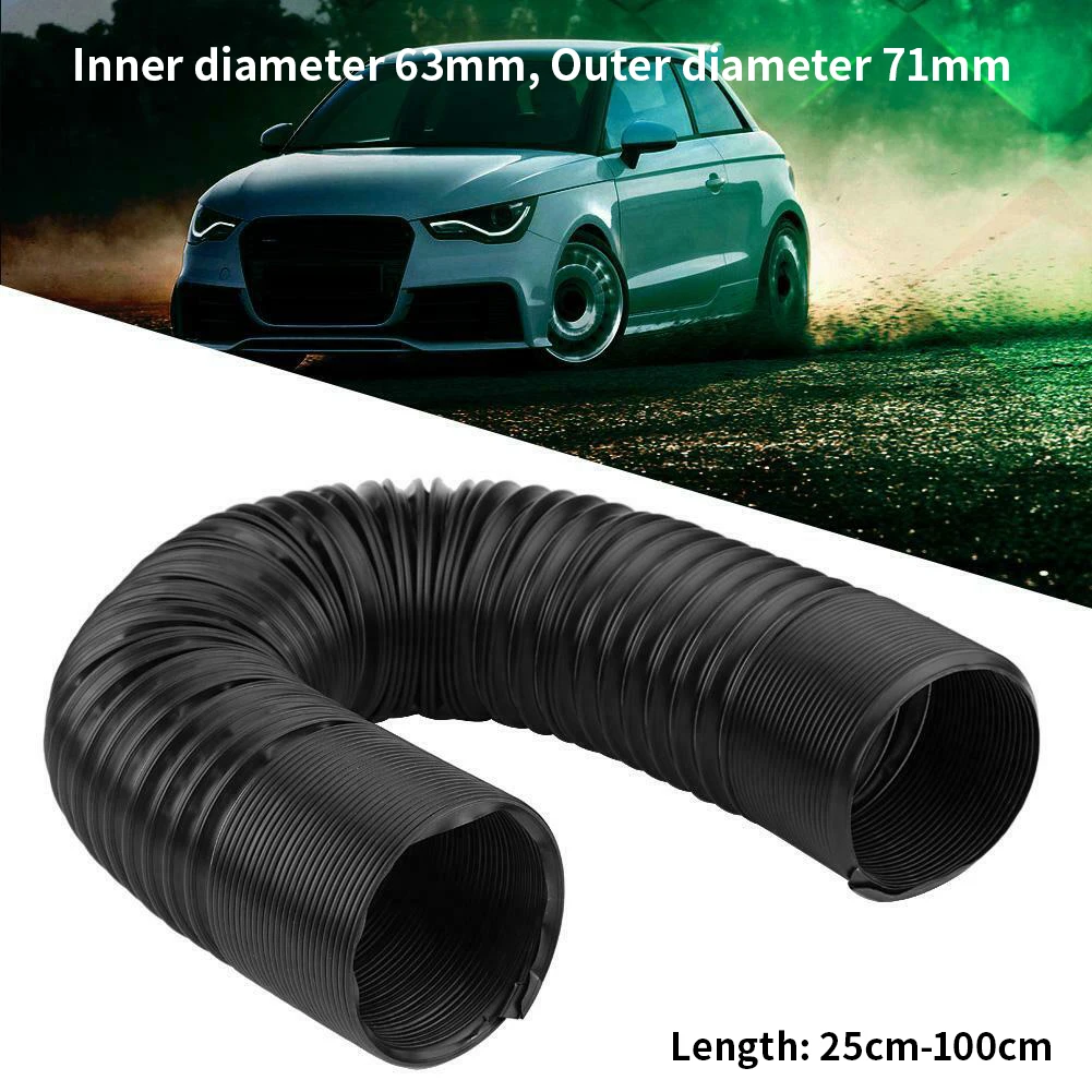 

63mm Cold Air Intake Pipe Universal for Most Car Flexible Air Inlet Hose Engine Ducting Feed Hose Intake Tube Car Accessories