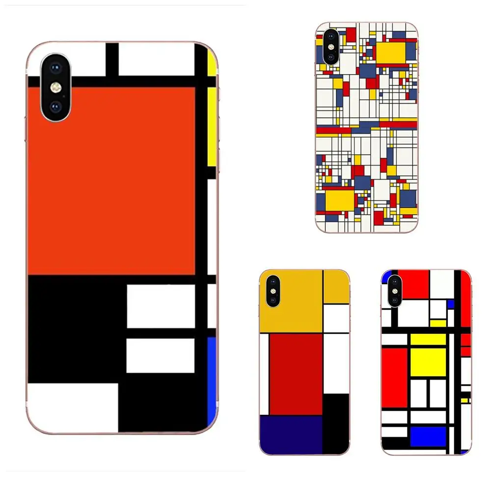 Мягкие чехлы для Xiaomi Redmi Note 2 3S 4 4A 4X 5 5A 6 6A Pro Plus Mondrian Art Smart | Мобильные телефоны и