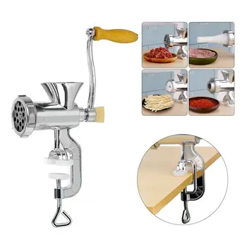 

Manual Meat Grinder and Sausage stuffer, Cast Iron Sausage Maker and Meat Mincer,Table Mount Manual Mincer