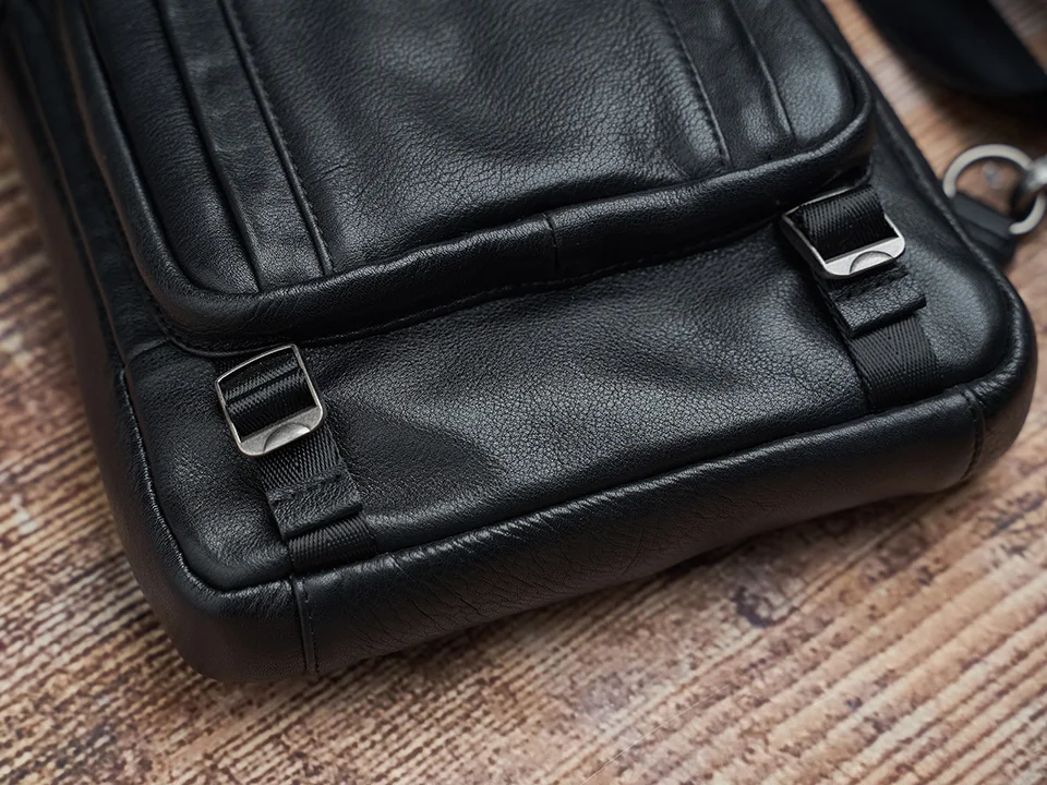 NUPUGOO Casual Brust Tasche Männer Aus Echtem Leder Umhängetasche Mode Schulter Hohe Qualität Leder Multifunktions Für 10,5 Zoll Ipad – Detail 17