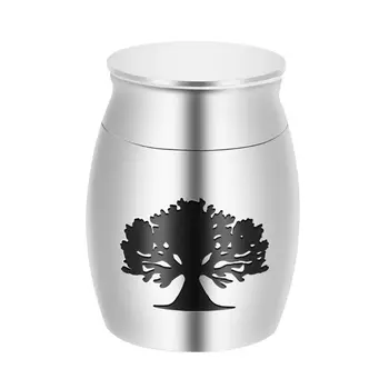 

Pet Cremation Urns Stainless Steel Ash Memorial Container Dog Cat Resting Place K1MF
