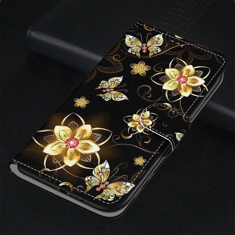 Luxury Retro Flowers Flip Case For RedMi Note 3 4 4X 5 6 7 8 Pro 8Pro Coque Floral Wallet PU Leather Cover RedMi 7A RedMi7 Cases best flip cover for xiaomi