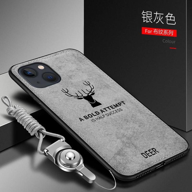 13 pro max cases For Apple iphone 13 Pro Max Case Luxury Soft STPU+Hard fabric Deer Protective Back Cover Case for iphone 13 13PRO 13MAX iphone13 iphone 13 pro max case clear iPhone 13 Pro Max
