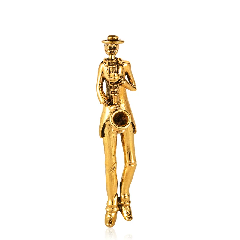 Gold (Available) Funmor винтажная уличная брошь художника Сплав булавка аксессуары для женщин мужчин воротник лацкан игра декоративная фигура Orna мужчины ts подарки - Окраска металла: Gold (Available)