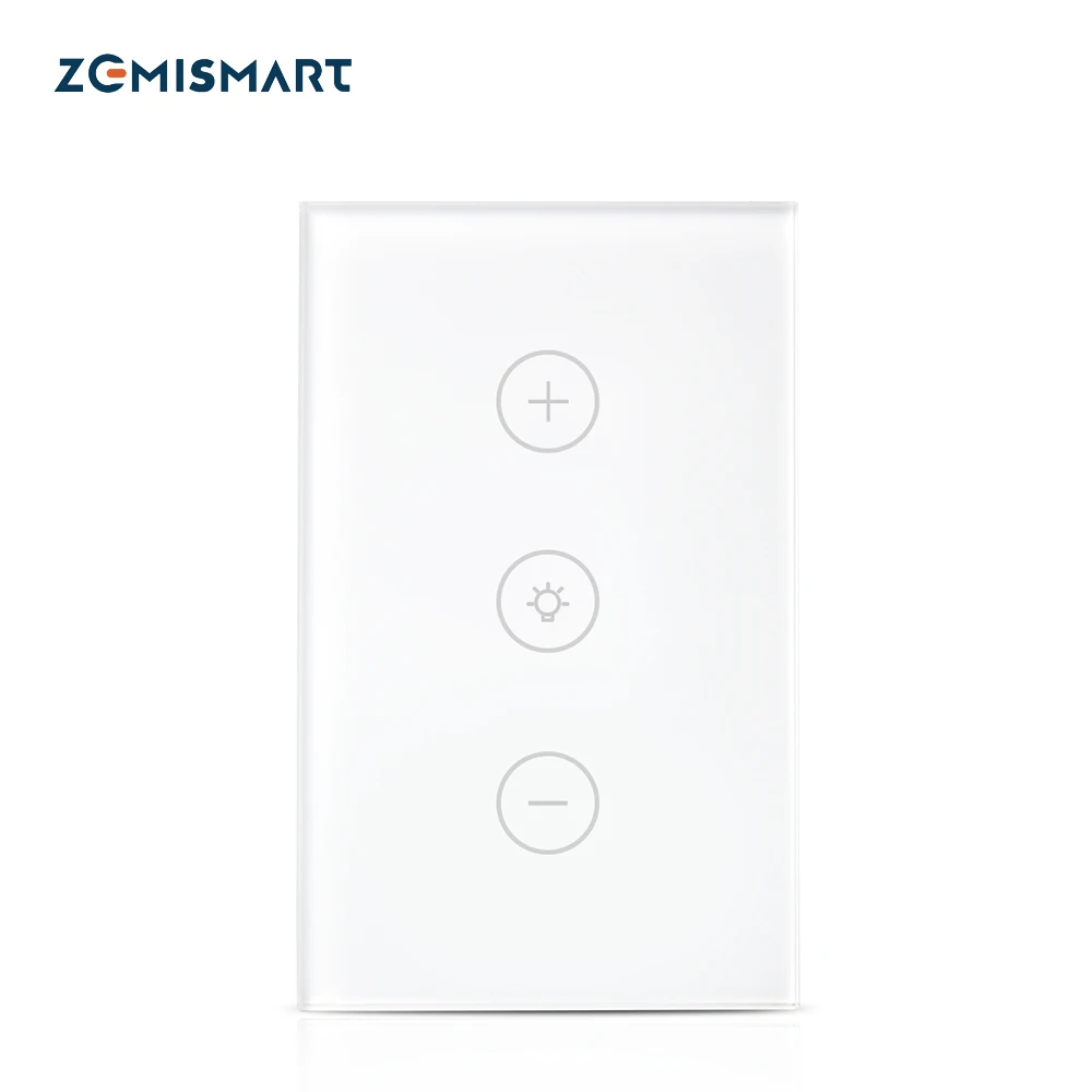 Zemismart US Dimmer Swith сенсорный выключатель работает с Alexa Google Home поддержка таймера