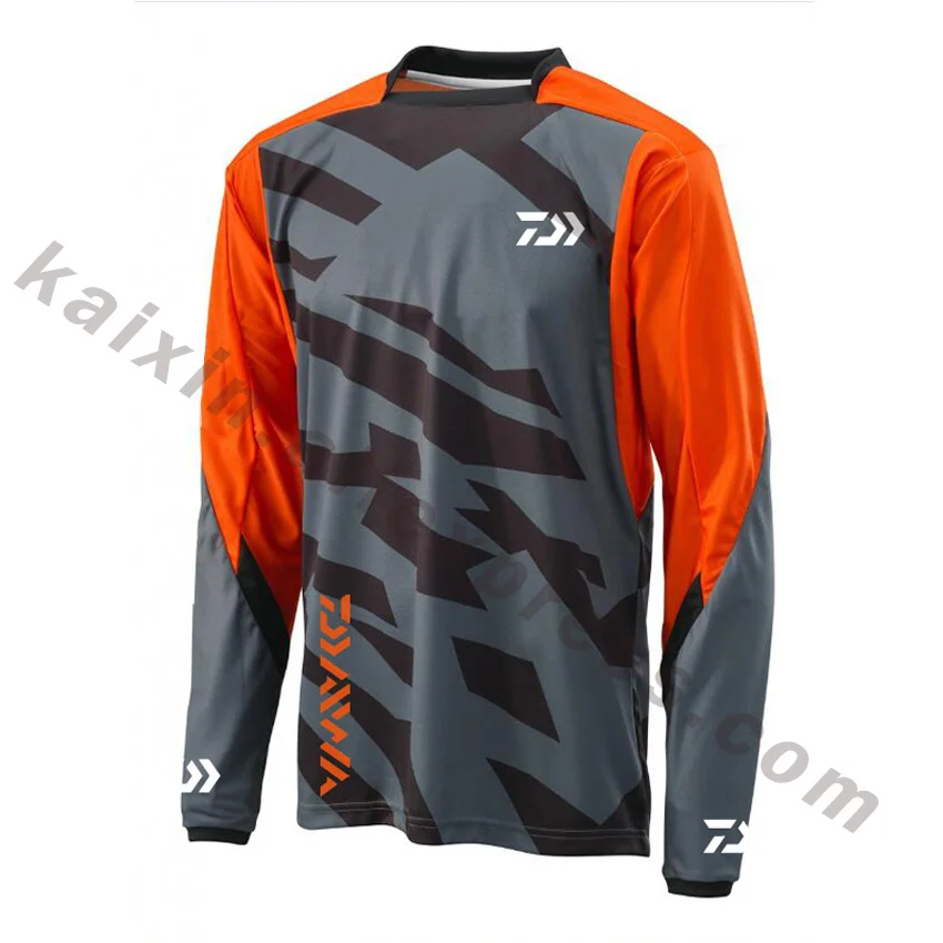 Новая стильная одежда для рыбалки XS-5XL Размер одежда Daiwa Рыболовная рубашка анти-УФ рыболовная одежда куртка для рыбалки DAWA Camisas