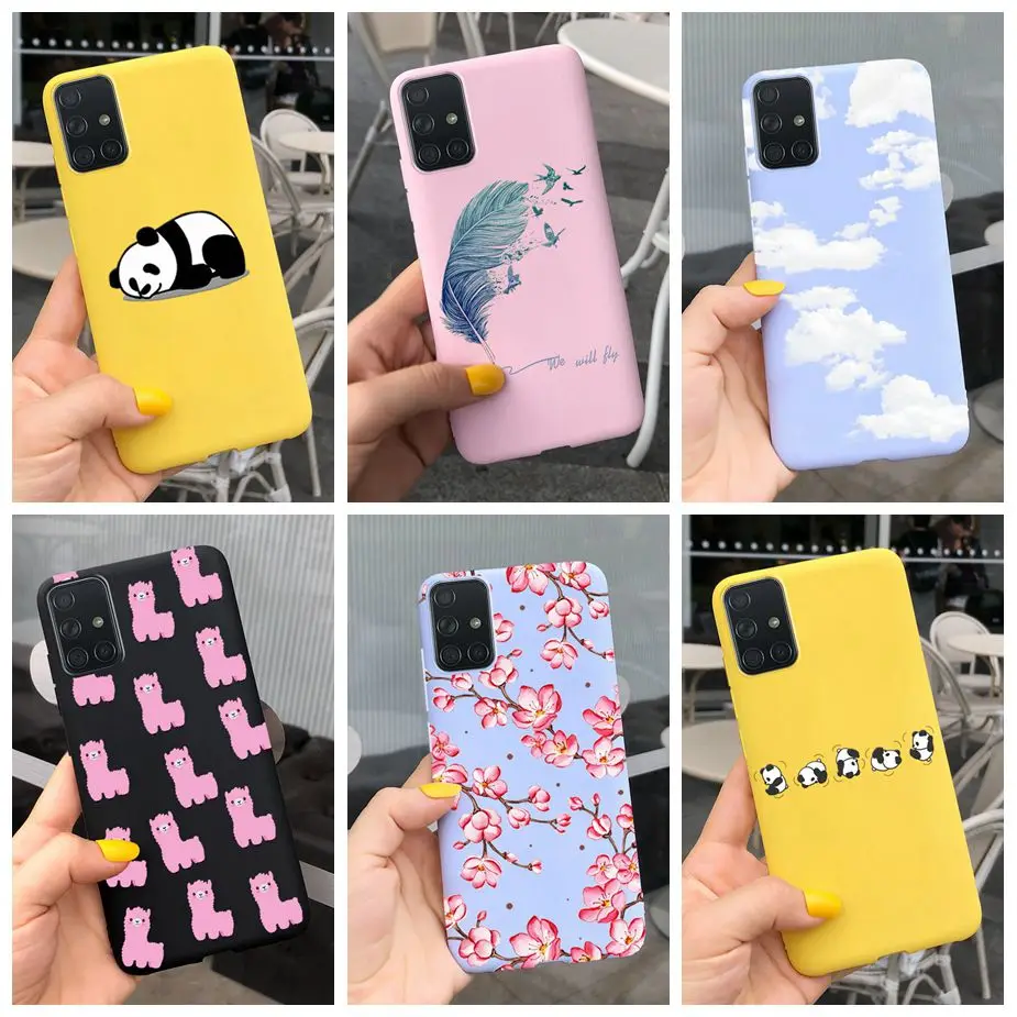 Per Samsung Galaxy A51 A71 Custodia Morbida In Silicone Simpatico Cartone Animato Panda Custodie Per Telefono Per Samsung A 51 A515F Galaxy A71 A715F 