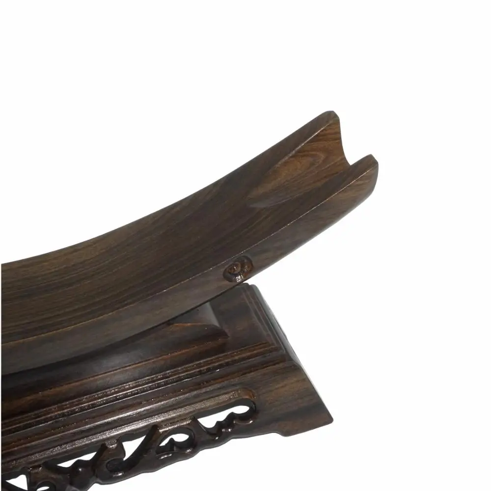 Sword Stand Solid Wood Sword Display Katana Stand Holder Crescent Shape for General Swords 6