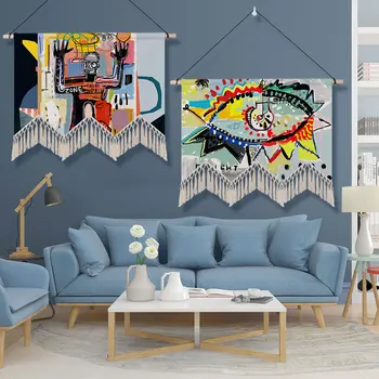 

Simple Modern Tapestry Wall Hanging Aesthetic Nordic Style Tapestry Sacred Geometry College Dorm Tapisserie Room Decor EB50GT