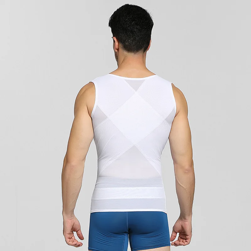 Body Shaper Men Waist Trainer Tank Tops Tummy Slimming Belt Corset Waist Cincher Girdle Vest Undershirt