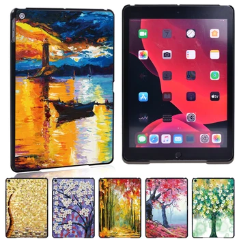 

New Painting Tablet Cover Case For Apple Ipad 8 2020 8th Generation Slim Smart Protective Shell+Free Pen