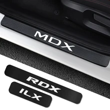 Для Acura MDX ILX RDX TLX 4 шт., Накладка на порог автомобиля, наклейки на Накладка на порог, автомобильные наклейки, аксессуары для тюнинга