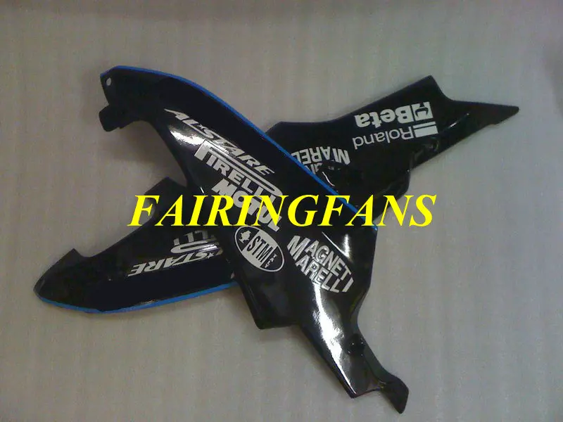 Литья под давлением обтекатель комплект для GSXR600 750 K8 08 09 GSXR 600 GSXR750 2008 2009 Белый Синий Обтекатели кузова+ подарки SA18