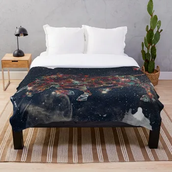 

Celestial Taurus Blanket Wool Flannel Plush Blanket Bedspread For office Sherpa Blanket Couch Quilt Cover Travel