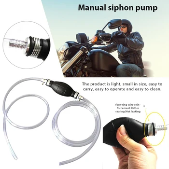

Hot Sale 1Pc New Car Fuel Gas Pump Petrol Diesel Liquid Hand Pump Primer Bulb Water Oil Transfer Pump PVC Syphon 2M Pipe