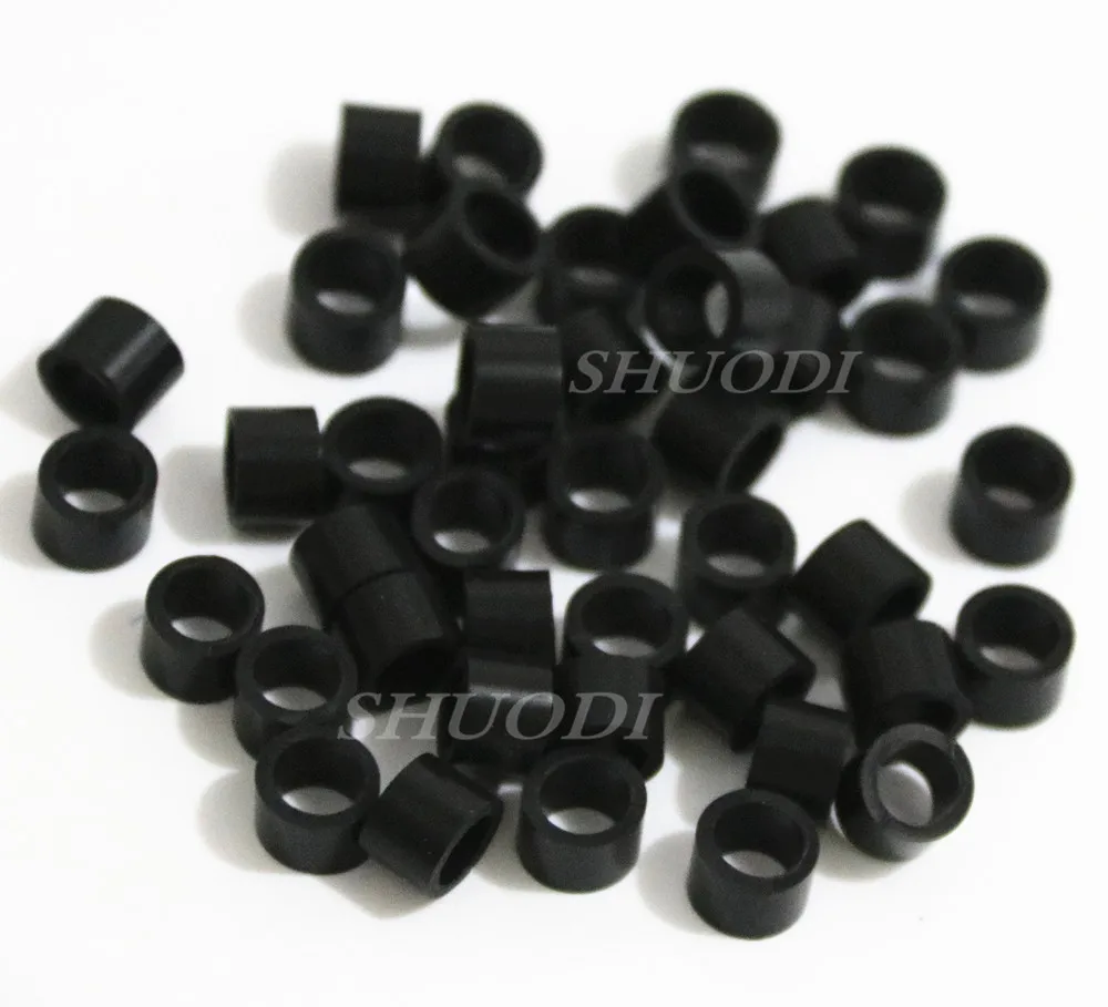 10 bags Black 500 шт(10 пакетов) автоклавные универсальные стоматологические универсальные силиконовые инструменты кольца с кодовым цветом(диаметр 5 мм - Цвет: 10 bags Black