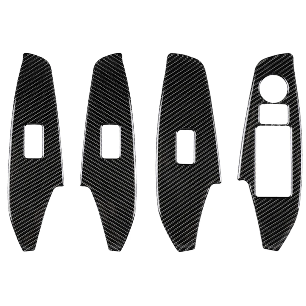 

4 Pcs Lift Panel Sticker Dustproof Wear Resistant Car Carbon Fiber Left Right Anti Scratch Interior Trim For Mazda 3 Axela