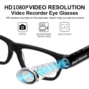 

Advanced Smart Glasses Bluetooth Smart Glasses Hands-Free Call 1080P Camera Video GPS Navigation Remind Sunglasses