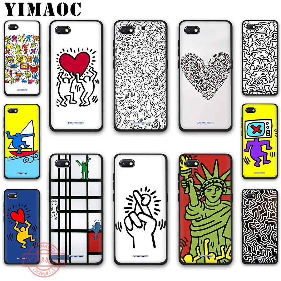 Мягкий силиконовый чехол YIMAOC Keith Haring art для Redmi Note 8 7 6 5 K20 Pro Plus 5A Prime 6A 7A 4X S2 Go |