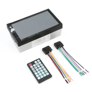 

7023B Auto Car Double Din Car DVD Player 7 Inch Touch Screen TFT Media Radio MP5 Player Rear View Camera Input