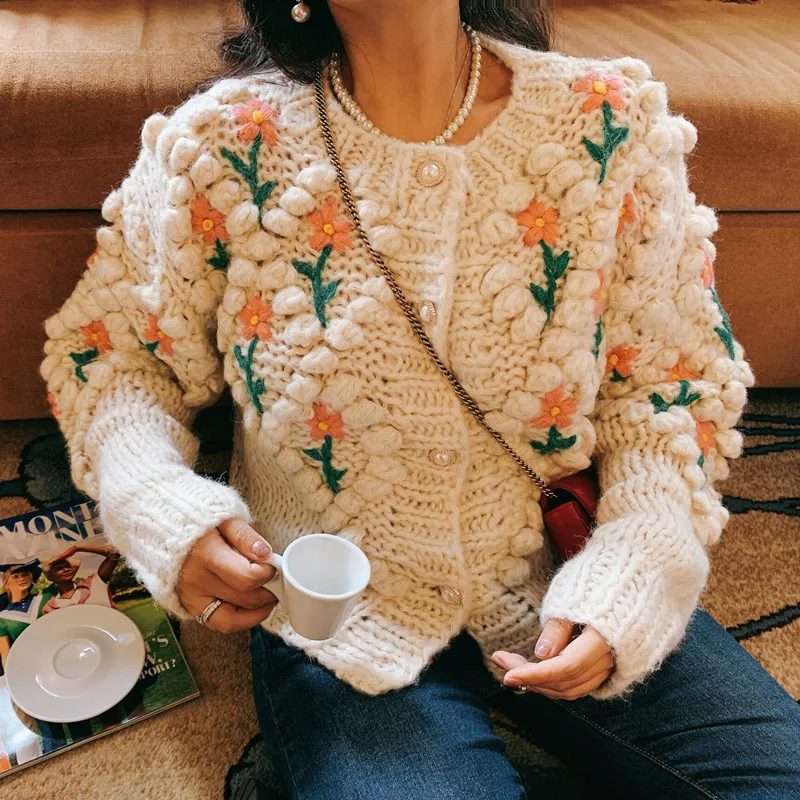 Alien Kitty Knit Cardigan 2020 New Autumn Winter