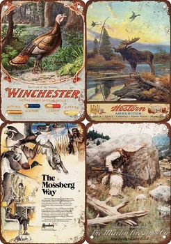 

The Gun For The Man Who Knows Shabby Metal Tin Signs Plate Club Plaque Iron Painting Home Wall Stickers Retro Pub Restaurant