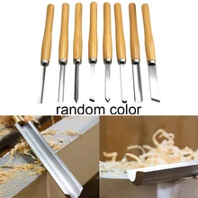 8 шт. дерево поворота DIY ремесло ручной мебель плотник долото для дерева набор прочный с ручкой резьба марганцевой стали дома