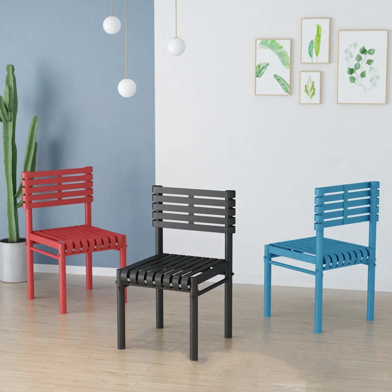 

Modern Wrought Iron Restaurant Dining Chair Restaurant Office Conference Chair Home Bedroom Learning Leisure Wrought Iron Chair