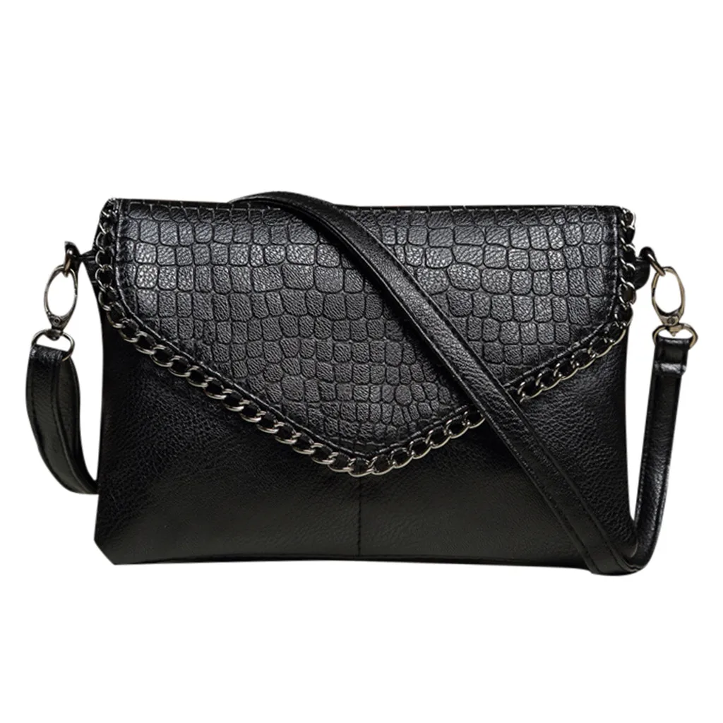Модные сумки для женщин, сумки-мессенджеры с узором «крокодиловая кожа», сумки через плечо, черный клатч, сумочка и сумка