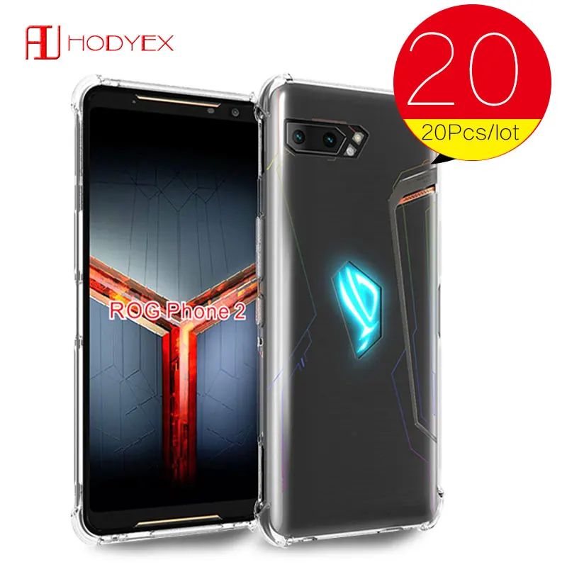 20 шт./лот чехол для Asus ROG Phone 2 Чехол Мягкий силиконовый защитный AsusROG Phone 2 II Тонкий чехол тонкие Чехлы для Asus ZS660KL