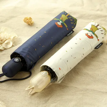 

Genuine Brand Folding Umbrella Rain Women Automatic Quality Waterproof Windproof Anti UV Paraguas Girls Guarda Chuva Fem