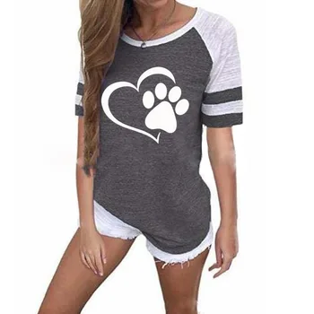 

Women Top T Shirt Harajuku Gray Fruit Strawberry Print Punk