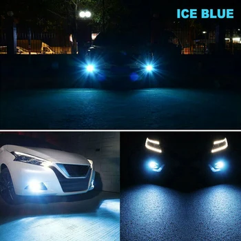 

360° Light Bulbs 12V-24V 2PCS H1 40W High Power 3570 Chips LED Ice Blue