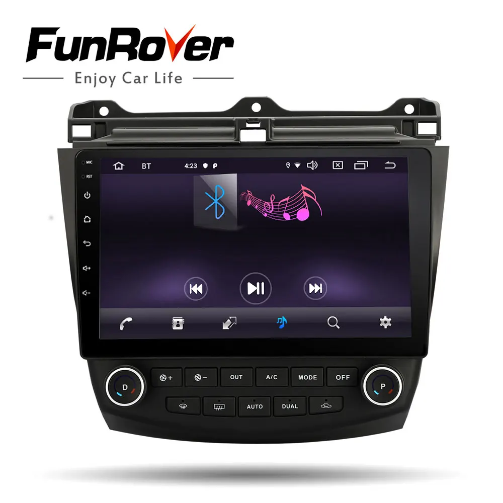 Clearance Funrover 2.5D+IPS android 9.0 2 din car dvd player for Honda Accord 7 2003-2007 radio video player gps navigation car multimedia 1
