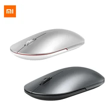 Xiaomi Mode Metall Maus Tragbare Drahtlose Spiel Maus 1000dpi 2,4 GHz Bluetooth Link Optische Maus Mini Maus Für PC computer