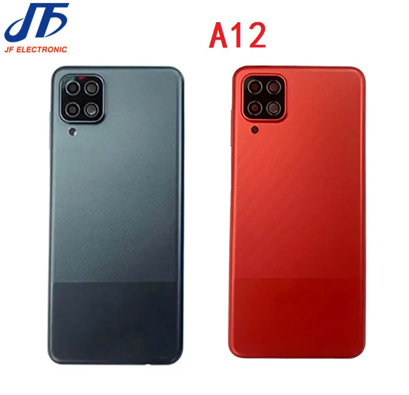 Задняя стеклянная крышка для Samsung Galaxy A02 A02S A12 M02 M02S запасная батарейного отсека 10
