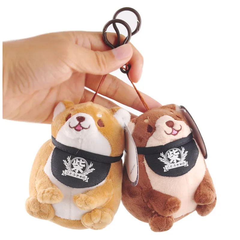 Kawaii Shiba Inu Dog Plush Toys Cute Japanese Doge Puppy Dog Soft Stuffed Animals Dolls Small Key Bag Pendants 10cm 12pcslot  (1)