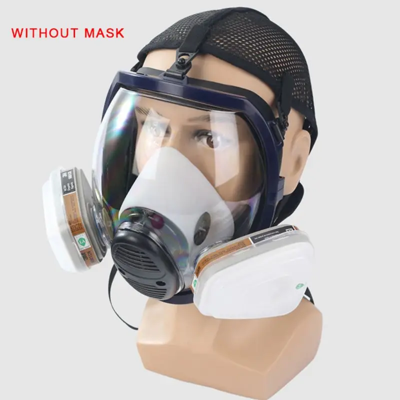 

6800 Full Facepiece Gas Mask Accessories Spray Painting Protection Large Respirator Mask Filter Box and Sponge