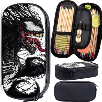 

Superhero Venom Pencil Case Stationery Storage Bags Cosmetic Bag Kids School Supplies Makeup Bag for Boys Girls