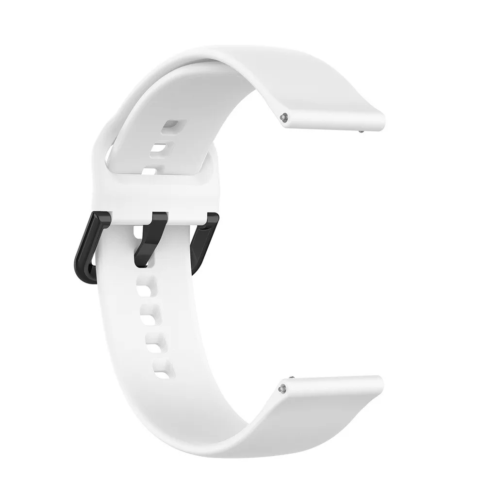 Silicone Wrist Strap For Huami Amazfit GTS Smart Watch Strap Replacement Watch Band Soft Sport Women Men Bracelet New 19Oct - Цвет: White