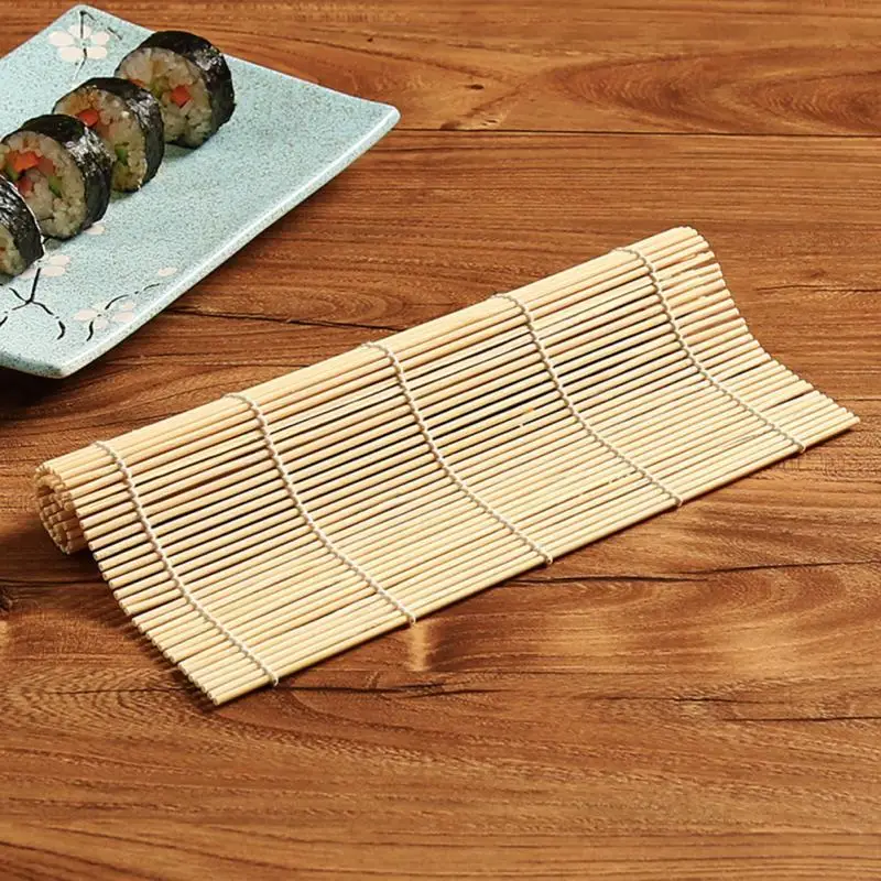 Sushi Mat Bamboo Maker Kit Rice Roll Mold Kitchen DIY Mould RollerRice Paddle g7 Sushi Mat Bamboo Maker Kit Rice Roll Mold Kitchen DIY Mould RollerRice Paddle g7