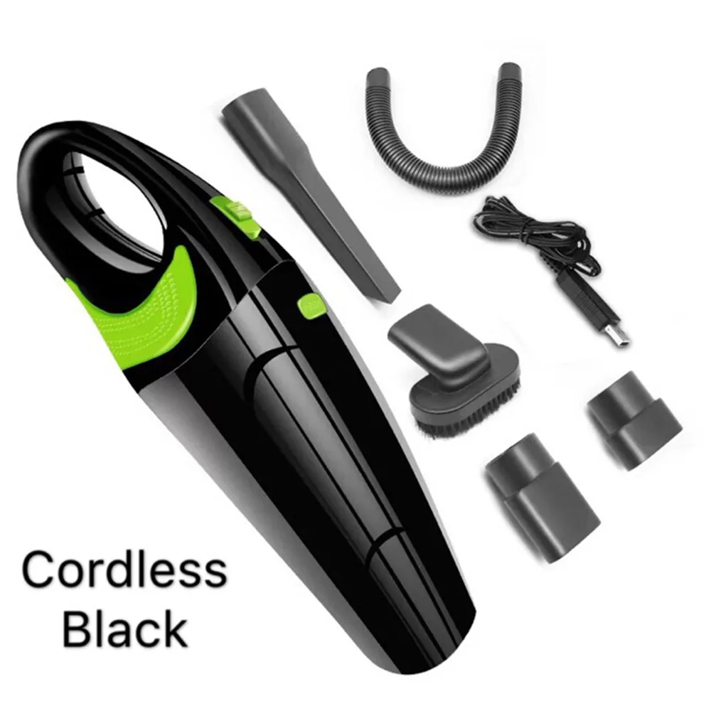 Aspirador de pó w sem Fio Carro Automático 120 Molhado & Seco Baixo Ruído Compacto Kit 12 v 2 Carro automático aspirador de pó kit 12