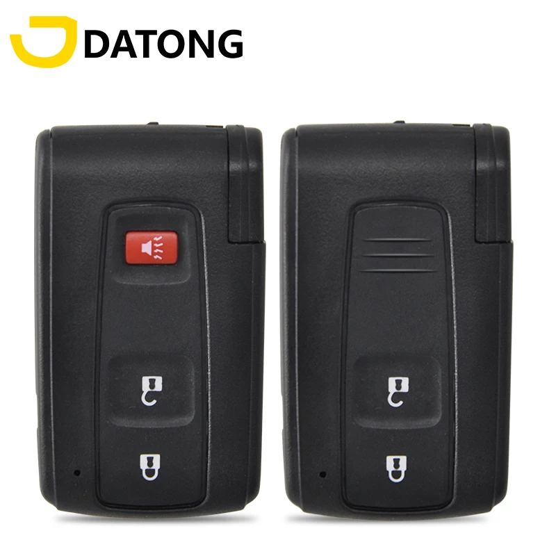 Datong World Car Remote Key Shell Case For Toyota Prius 2004-2009 Camry Corolla Verso Replace Keyless Entry Pomixity Card Cover cocolockey flip remote key shell for hyundai ix45 santa fe 3button keyless entry fob cover auto replacement parts no logo