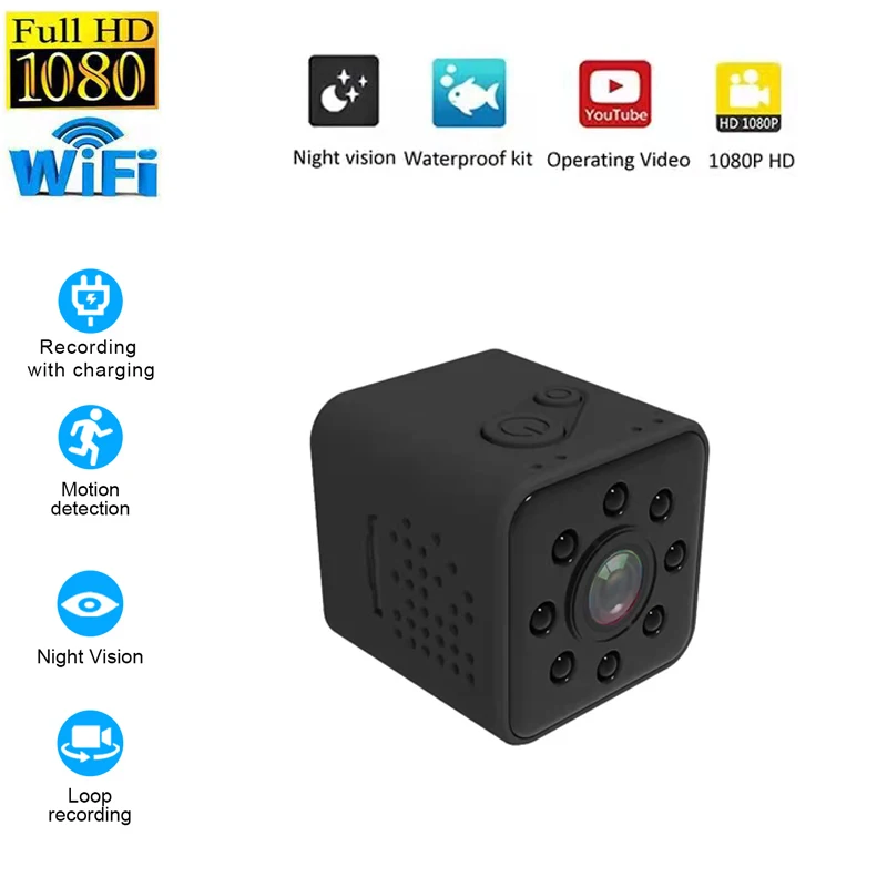 

Mini WIFI Wireless Camera Micro Cameras DVR Motion Outdoor Smart Home CamHD 1080P Video Sensor Night Vision Camcorder