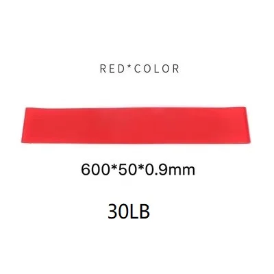 Red 5 цветов, эластичные резинки, Эспандер для фитнеса, йоги, пилатеса, дома, спортзала, фитнеса, тренировки, тренировки, тянущаяся веревка, экспандер - Цвет: Red